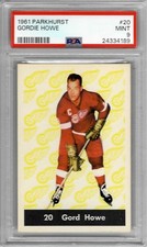 1961 Parkhurst #20 - Gordie HOWE - PSA 9+++ HOF Red Wings (only one 10)