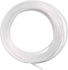 Quickun Pure Silicone Tubing, 3mm ID x 5mm OD High Temp Food 3mmx5mm, White 