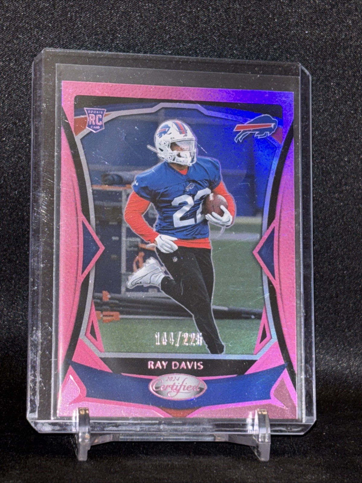 2024 Panini Certified - Rookies Ray Davis #196 Pink Mirror 144/225 (RC)