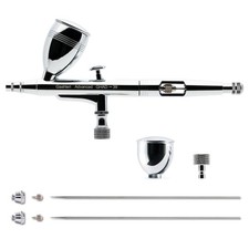 Gaahleri Airbrush Kit, Airbrush Gun Dual-Action Gravity 1/2 1/4 oz Fluid Cup,
