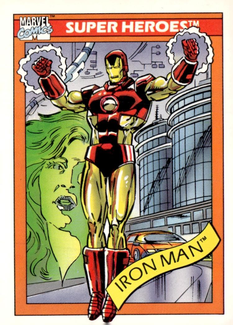 1990 Impel Marvel Universe #42 Iron Man
