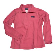 Patagonia Women's Micro D 1/4 Zip Fleece Pullover Quartz Coral Pink Size XS 2627