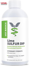 Vet Basics Lime Sulfur Dip Skin Itch Relief Concentrated Antimicrobial Antip