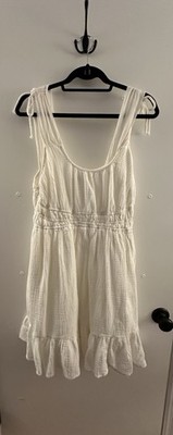 Dear John White Cotton Dress Size L