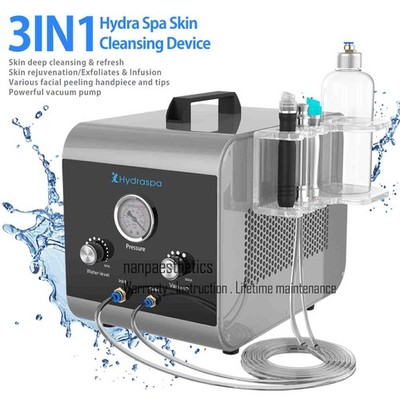 3in1 Hydro Hydra Dermabrasion Water Peeling Facial Skin Cleansing Beauty Machine