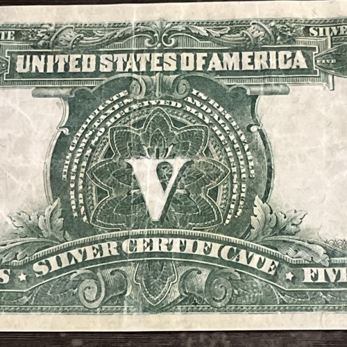 1899 $5 Five Dollar Silver Cert "INDIAN CHIEF” Fr 280m Elliot/White MULE XF40+ - Picture 12 of 13