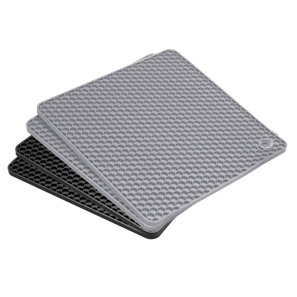 4Stk Silikon Untersetzer Matten Silikon Topf Halter FüR KochtöPfe Und Pfannen #1-image