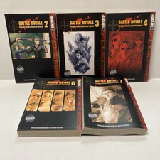 Battle Royale Manga Lot Vol. 2-4 6-7 Koushun Takami & Masayuki Taguchi Tokyopop
