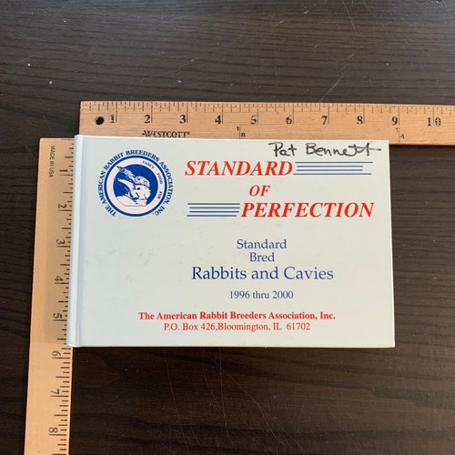 ARBA Standard of Perfection Rabbits and Cavies 1996-2000 Hardcover Book