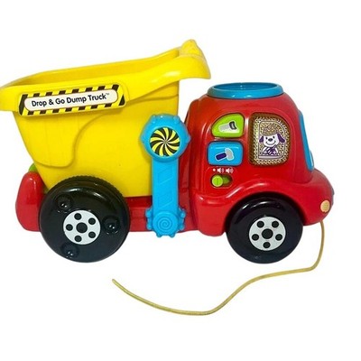 VTech Drop and Go Dump Truck Toddler Toy Construction Pull Behind without Balls