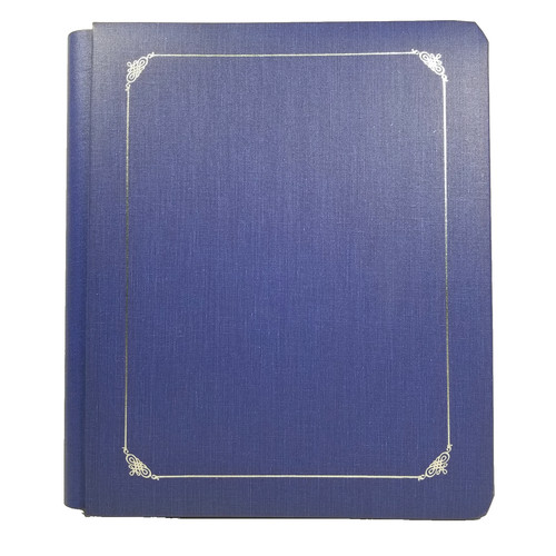Creative Memories 8 X 10 Sapphire Reflections Scrapbook Album Silver Trim 15 Pg