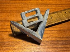 Vintage Original Chevy Ford V8 Badge Muscle Car Emblem Automobile Car Parts OEM