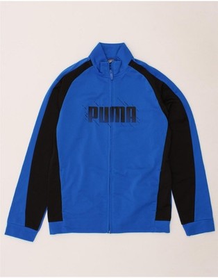 Puma Jungen Graphic Trainingsanzug Oberteil Jacke 13-14 Jahre Blau Colourblock CA21