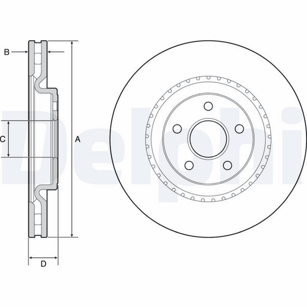 Bremsscheibe Vorderachse FüR Jeep Grand Cherokee IV-image