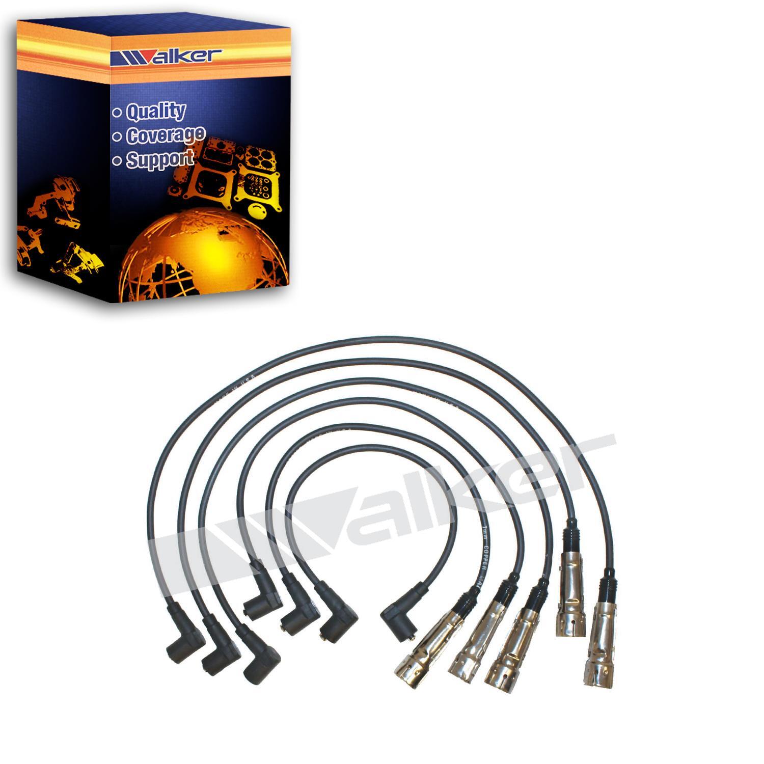 Walker Spark Plug Wire Set Compatible with 1983-1984 Volkswagen Quantum 2.2L L5 Engine