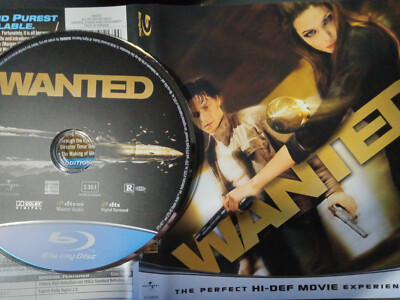 Wanted Blu Ray (DISC ONLY) + Artwork