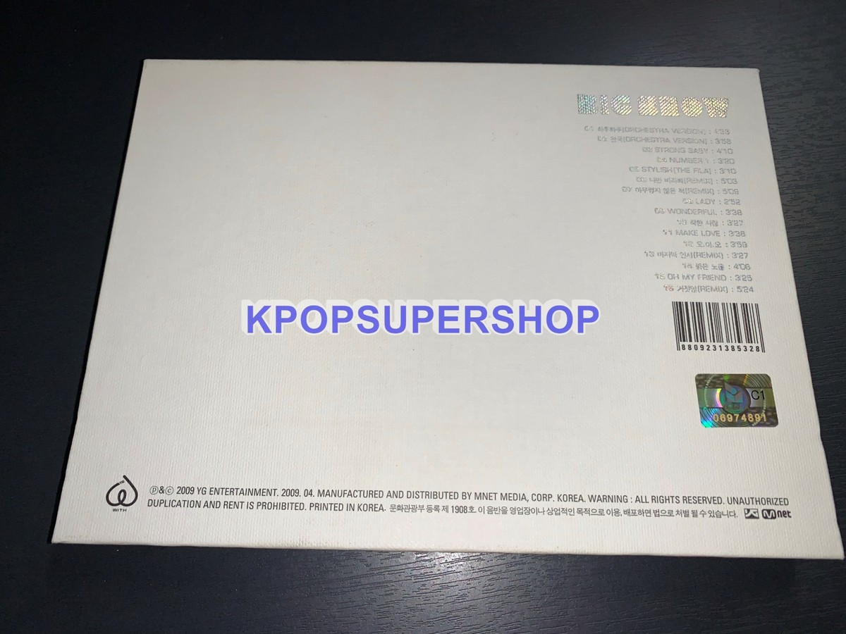 BIGBANG 2009 Live Concert Album Big Show Autographed Signed BIGBANG 2009 Live Concert Album Big Show Autographed Signed
