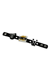 Black  Gold Cheer Bracelet with Shoe Charms for Clogs  Eva Bag Accessories