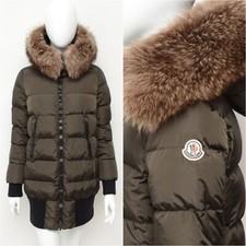 Authentic Women's Moncler Anglas Real Fur Down Puffer Jacket Size 00, XS