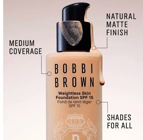 Bobbi Brown Weightless Skin Foundation SPF 15 NIB (1fl.oz/30ml) You Pick - Picture 3 of 38