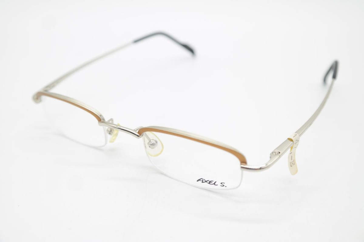 AXEL S. SILVER Half Frame Eyeglass Frames - Germany Axel S Glasses - Etsy main image 4