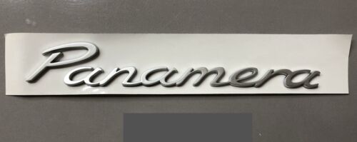 Written PANAMERA colors glossy black and matte. Grey and Chrome - Picture 1 of 5