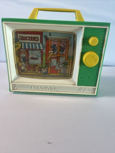 VTG Fisher Price Sesame Street Music Box TV Muppets People In Your Neighborhood - Picture 9 of 9