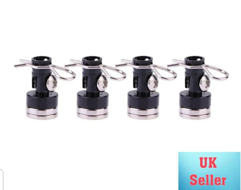 Magnetic Body Post Mounts for RC Cars, Trucks, Crawlers. Blk. UK stock.   - Image 3 of 3