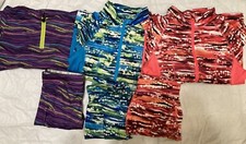 Girls Asics Mambo Athletic Top And Legging Matching Set Large Lot Of 6 Pieces