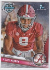 2023 Bowman University Chrome Football 1st Bowman Keon Keeley #43 Alabama