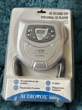 Audiovox Personal CD Player 40 Sec ESP Silver DM8804 New Sealed NOS Vintage Vtg