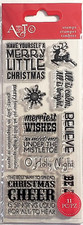 Momenta ART-C CHRISTMAS Clear Stamps - MERRIEST WISHES - 11 pcs