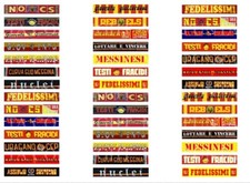 SUBBUTEO 42 ADESIVI MESSINA TIFOSI & SUPPORTERS per TRIBUNA GRADINATA e CURVA