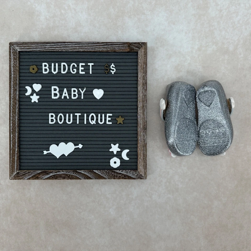 Zapatos planos MINI MELISSA plateados unicornios talla 6 niño pequeño usados en excelente estado Foto 3 de 3