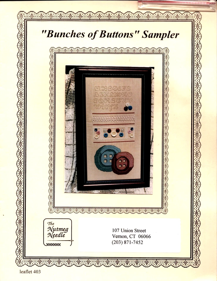 Пучки кнопок образец вышивка крестиком набор узор включает кнопки - Изображение 2 из 4
