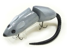 RAGO BAITS JERRY RAGO ALPHA RAT 6.5inch GRAY BLACK TAIL