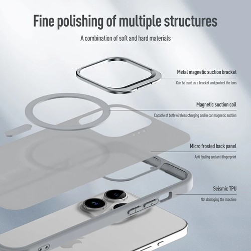 For iPhone 16 15 14 Plus 13 12 11 Pro Max Shockproof Mag Safe Case with stand - Photo 2 sur 16