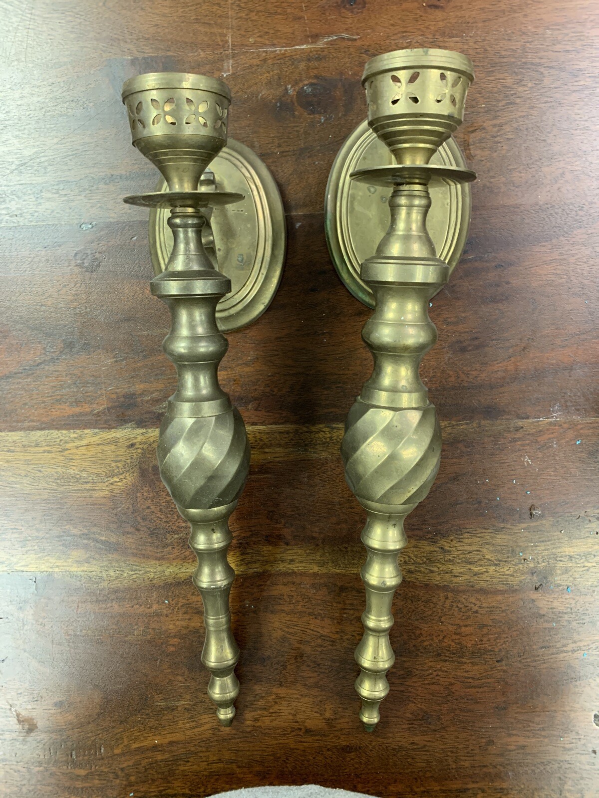 Vintage Brass Wall Sconces eBay