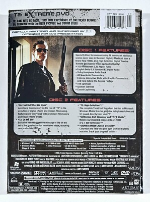 T2 Extreme DVD Science Fiction Terminator 2 US Code 1 New