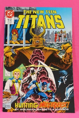 The New Teen Titans #37 Hunting Wildebeest DC Comic Comics F- | eBay
