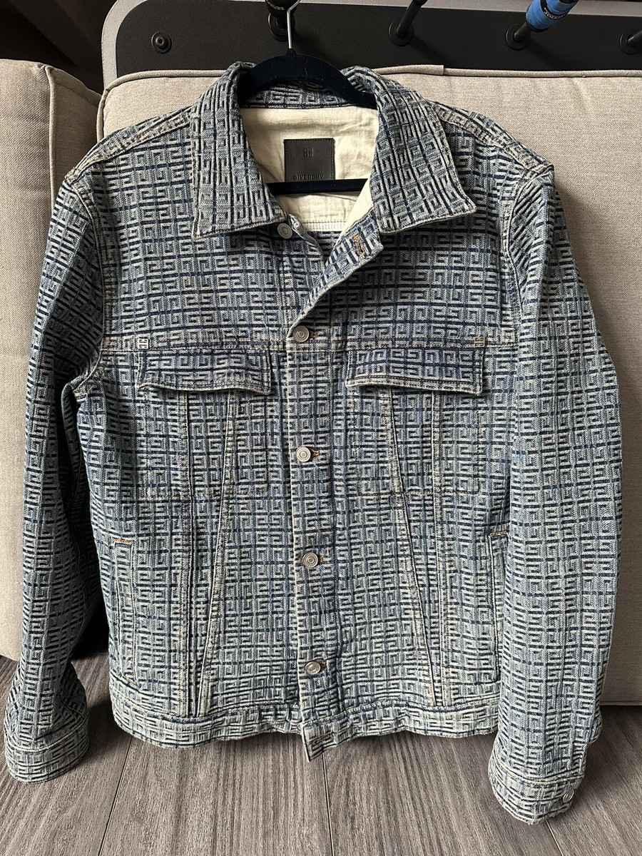 GIVENCHY $1650 Denim Jacquard 4G Motif Jacket—Authentic. | eBay