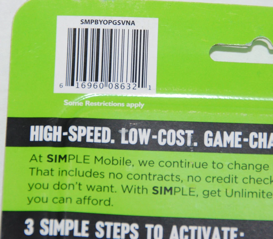 Simple Mobile Bring Your Own Phone BYOP SIM Activation Kit NEW - Image 3 of 3