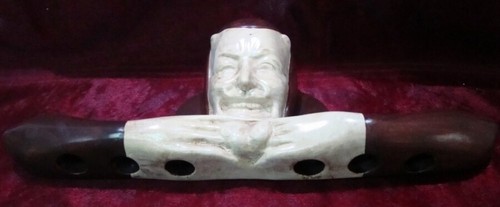 porte-Pipe Figurine Diable Lucifer Satan Bar Porcelaine - Picture 2 of 4