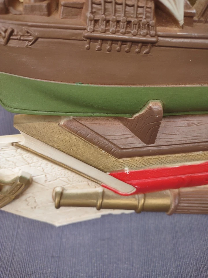 "Decoración de pared de velero grande vintage Dart Industries MCM náutica #7441 17x20""" Foto 4 de 4