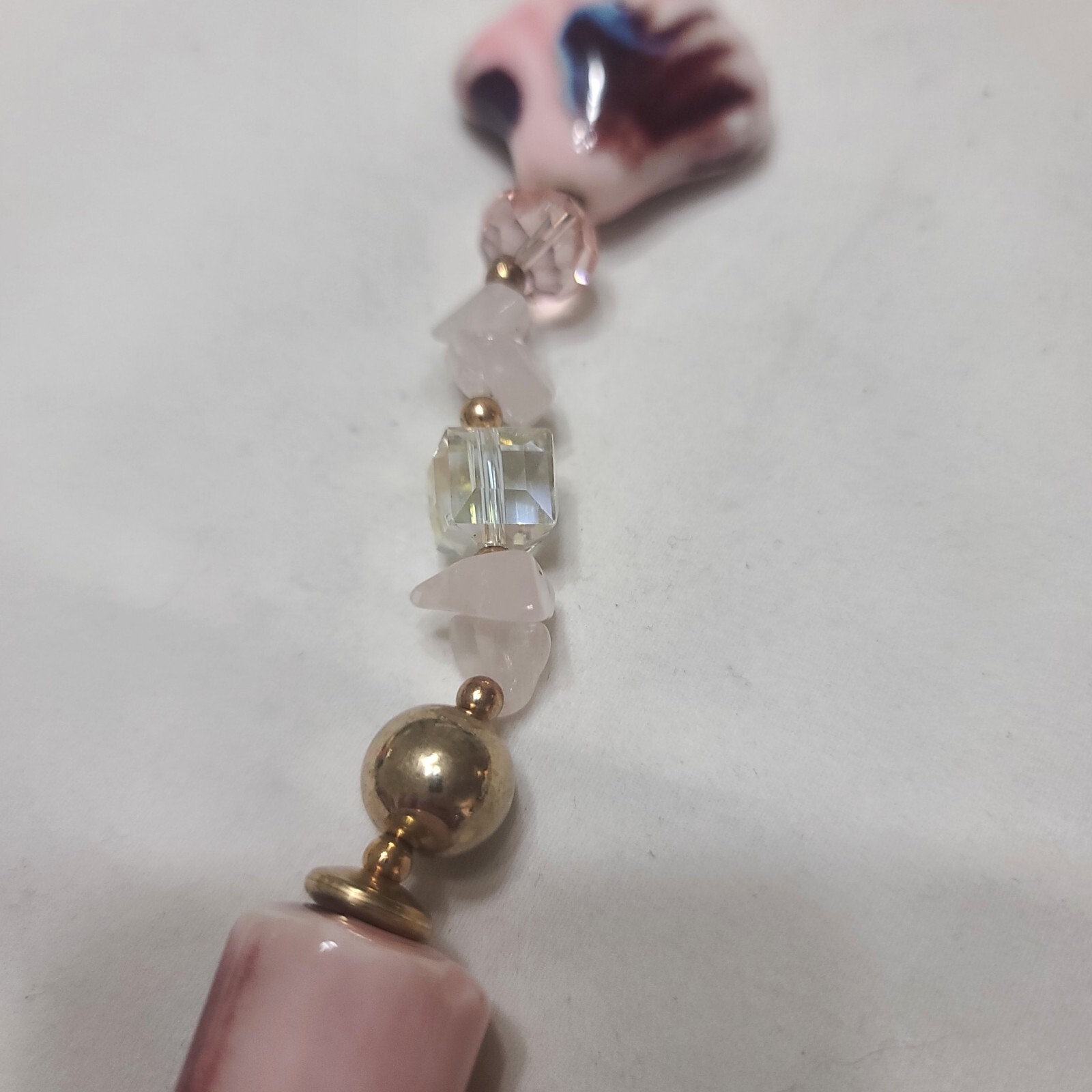 Gorgeous Statement Necklace Ceramic Shell & Tube … - image 3