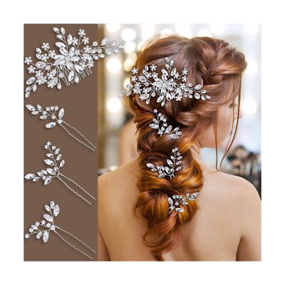 Wedding hair accessories, Bridal hair accessories for wedding hair piece, Wed...