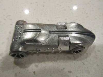 2022 Hot Wheels Twin Mill Braille Racer HKG33 Silver Metal 1:64