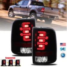 LED Tail Lights For 2004-2008 Ford F-150 Styleside Sequential Rear Running Light