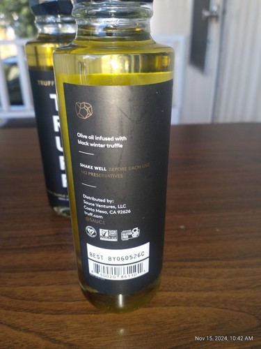 Black & White Truffle Infused Olive Oil by TRUFF - 160mL (5.4FL OZ) - EXP 09/25 - Picture 5 of 9