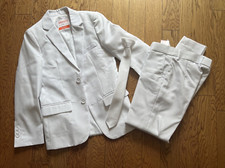 Boys OppoSuits White Knight 2 Piece Jacket and pants Plus Tie Size 10